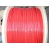 Câble d'arrêt d'urgence diamètre 3 avec gaine pvc rouge de 4 mm longueur 50 métres SN° 680