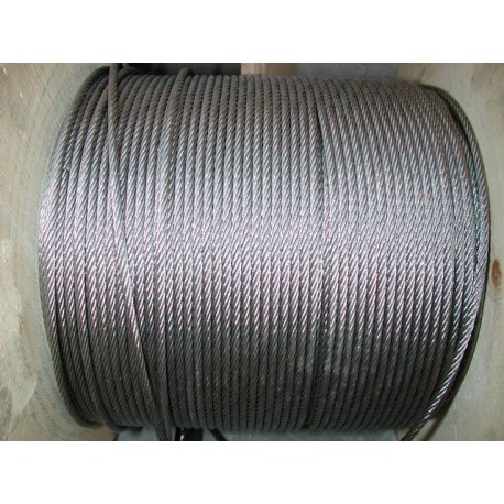 Ulisem Cable Inox 3mm,50M/3mm Corde en Acier Inoxydable,Cable en