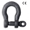 Manilles lyres 150kg noires SN° 224-1