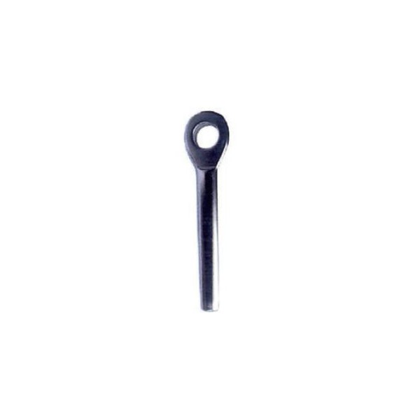 Oeil à sertir en inox longueur 90 pour cable de 6 SN°685-3