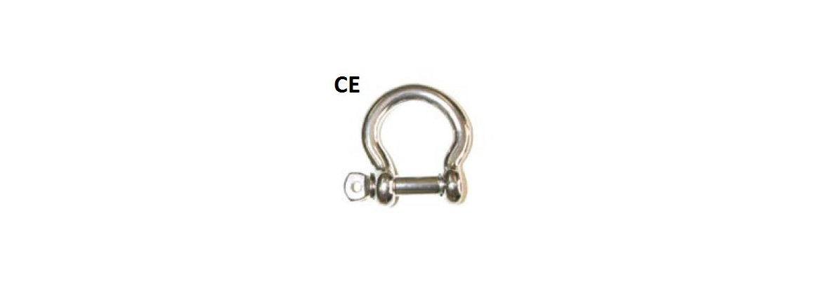  Manille lyre diamètre en Inox A4 CE SN°222-4 