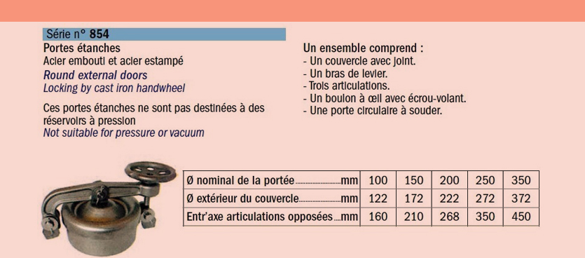 porte-etanche-diametre-sn-854