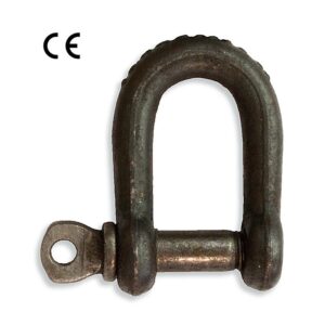 Manilles droites 80kg Noires SN° 202-1