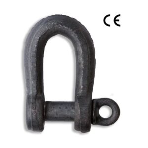 Manilles droites150kg Noires SN° 204-1