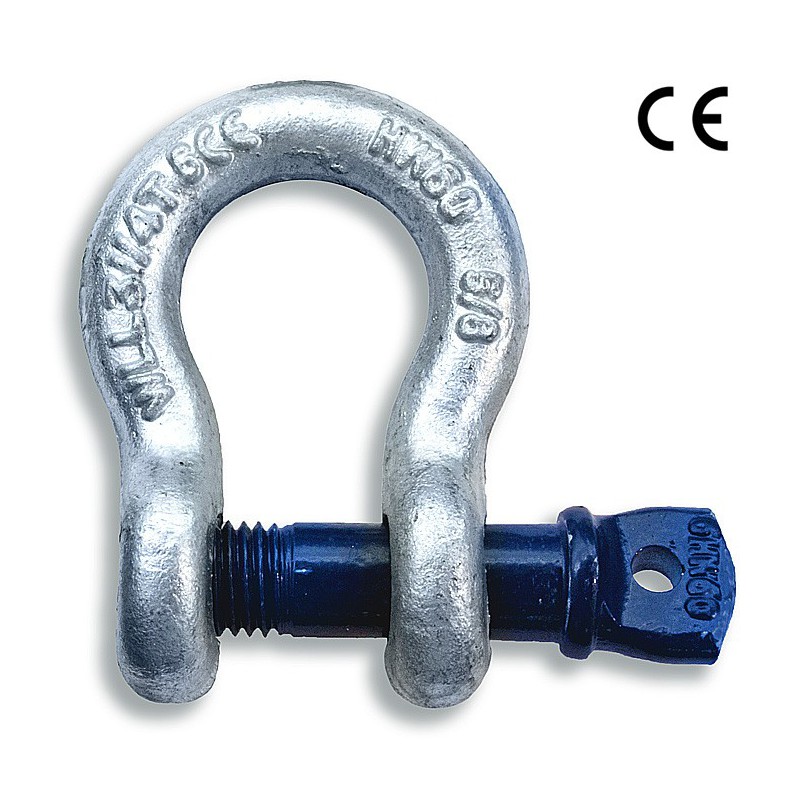 Manilles lyres 2000kg galvanisées SN° 218