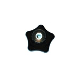 Bouton en forme d'étoile en bakélite diamètre 40 taraudé à 6 iso SN° 826-0