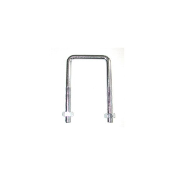Etrier fileté à fond droit de 16 x 270 pour tube carré de 200 zingué SN° 582