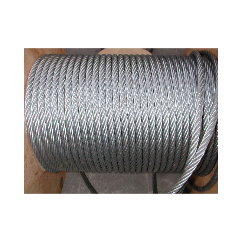 Câble en acier galvanise diamètre 8 longueur 50 métres SN° 678