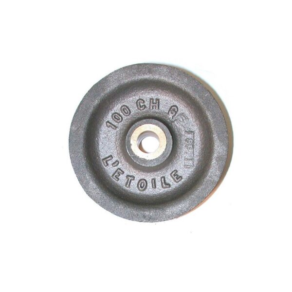 Réa acier de 127 chanvre usiné bague bronze SN° 910 2