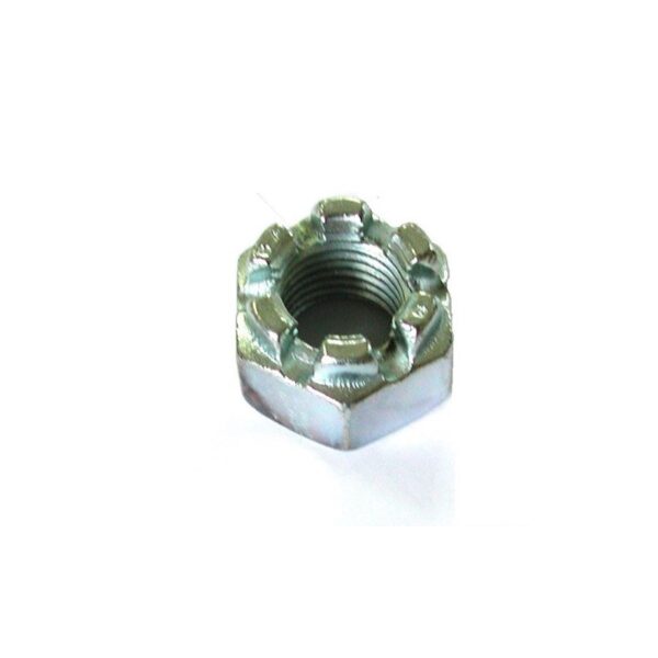 Ecrou six pans à créneaux zingué taraudage ISO Diamètre 14 SN° 508