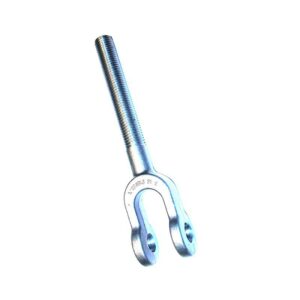 Chape femelle zinguée filetée et percée iso à gauche diamètre 39 SN°302