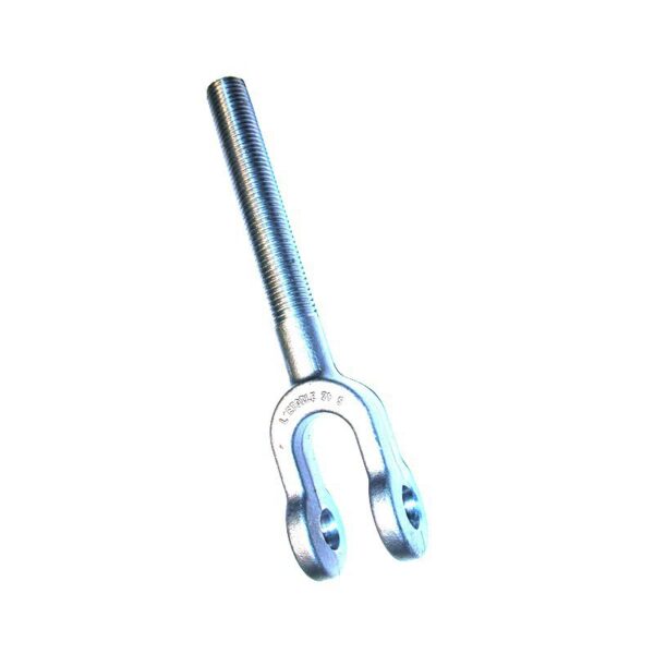 Chape femelle zinguée filetée et percée iso à gauche diamètre 39 SN°302
