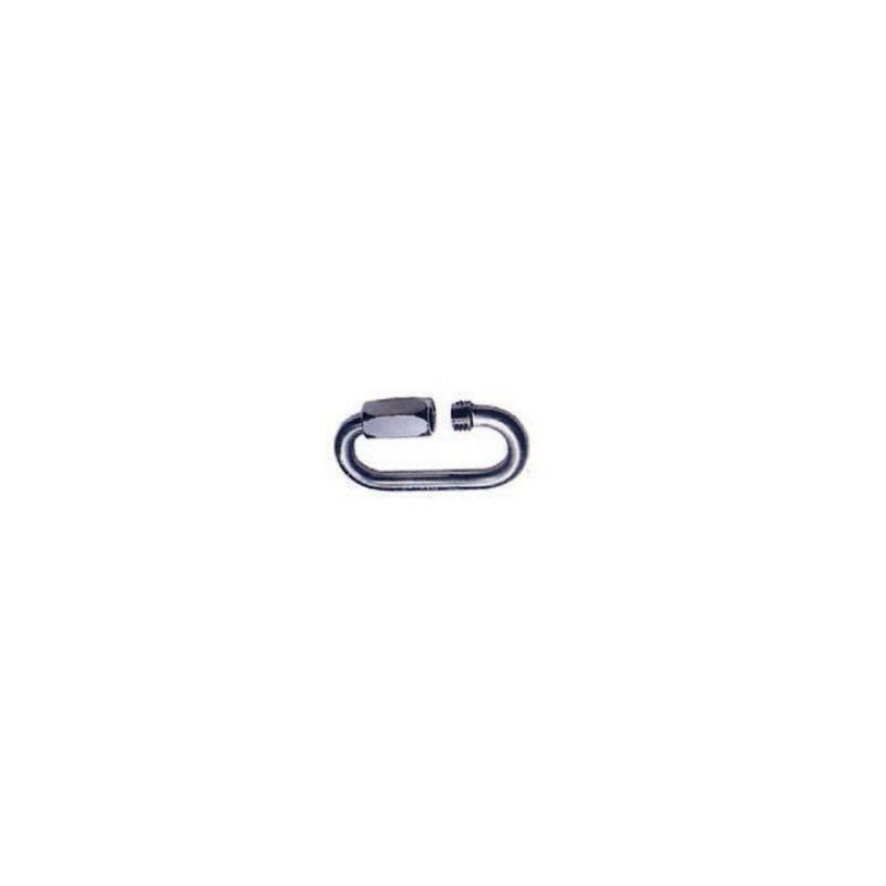 Maillon rapide ovale de 6 inox SN°186