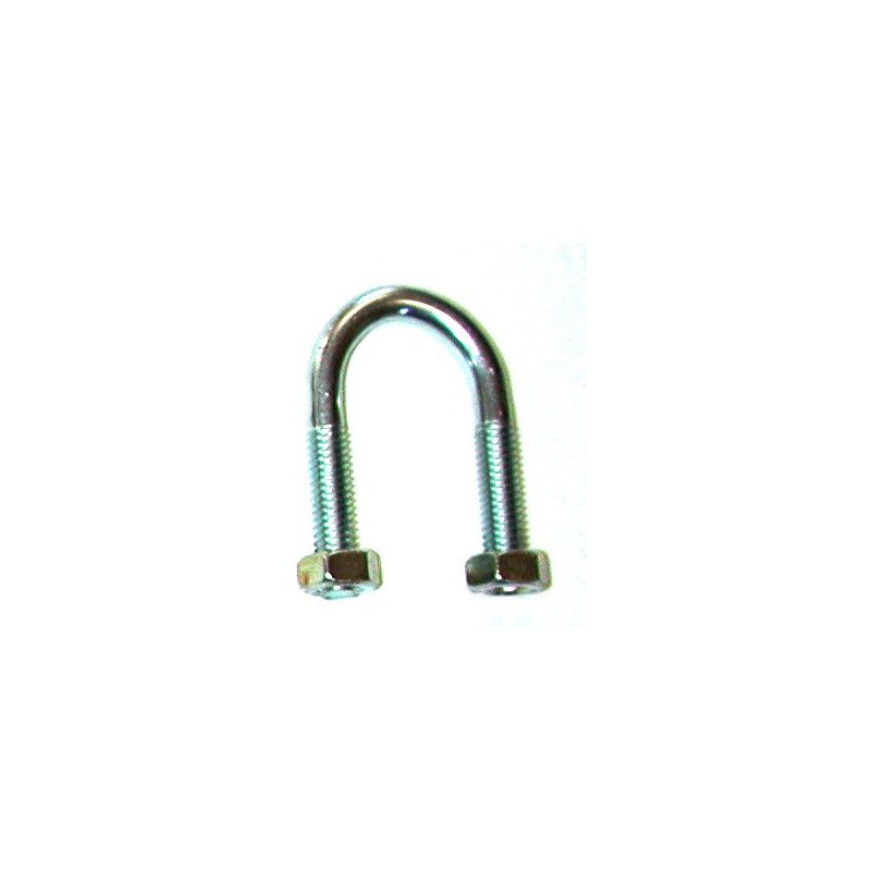 Etrier fileté pour tube de 6 x 18 zingué