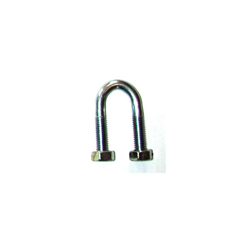 Etrier fileté pour tube de 6 x 13 zingué