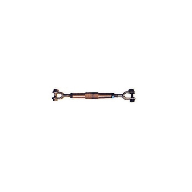 Ridoir à deux chapes axe à tête plate et contre écrous diamètre 14 SN° 70-2